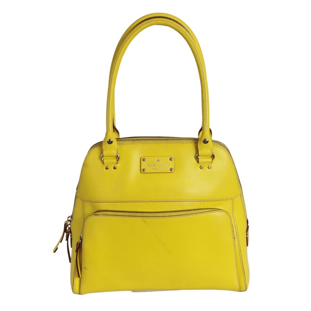 Kate Spade Wellesley Maeda Top Handle Satchel in Sunshine Yellow Leather